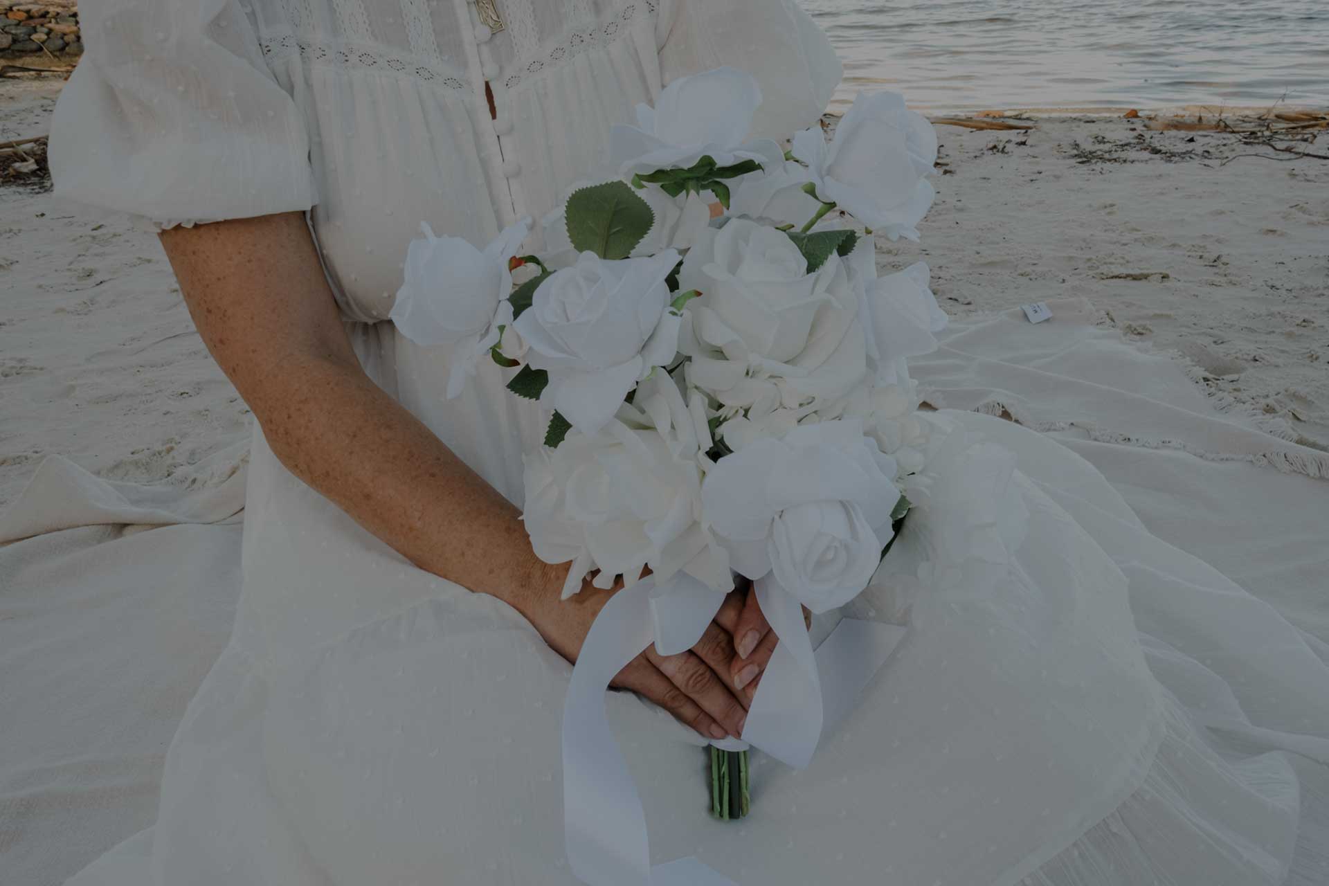 Bridal Bouquet Using Faux Flowers Australia